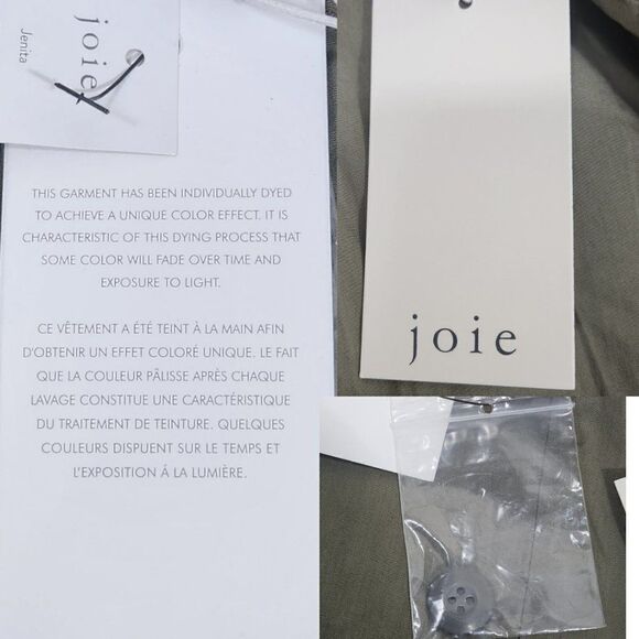 Joie NWT Olive Green Jenita Utility Jacket Size XS NWT - Picture 9 of 16